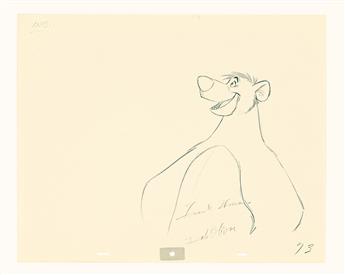 (ANIMATION.)  (WALT DISNEY STUDIOS.) FRANK THOMAS & DALE OLIVER. Baloo Alert * Bewildered Baloo.